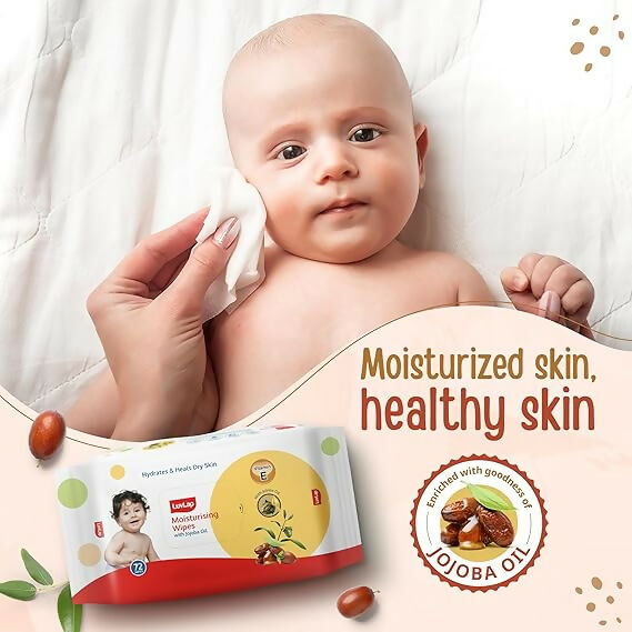 LuvLap Moisturising Wet Wipes without Lid - Jojoba Oil