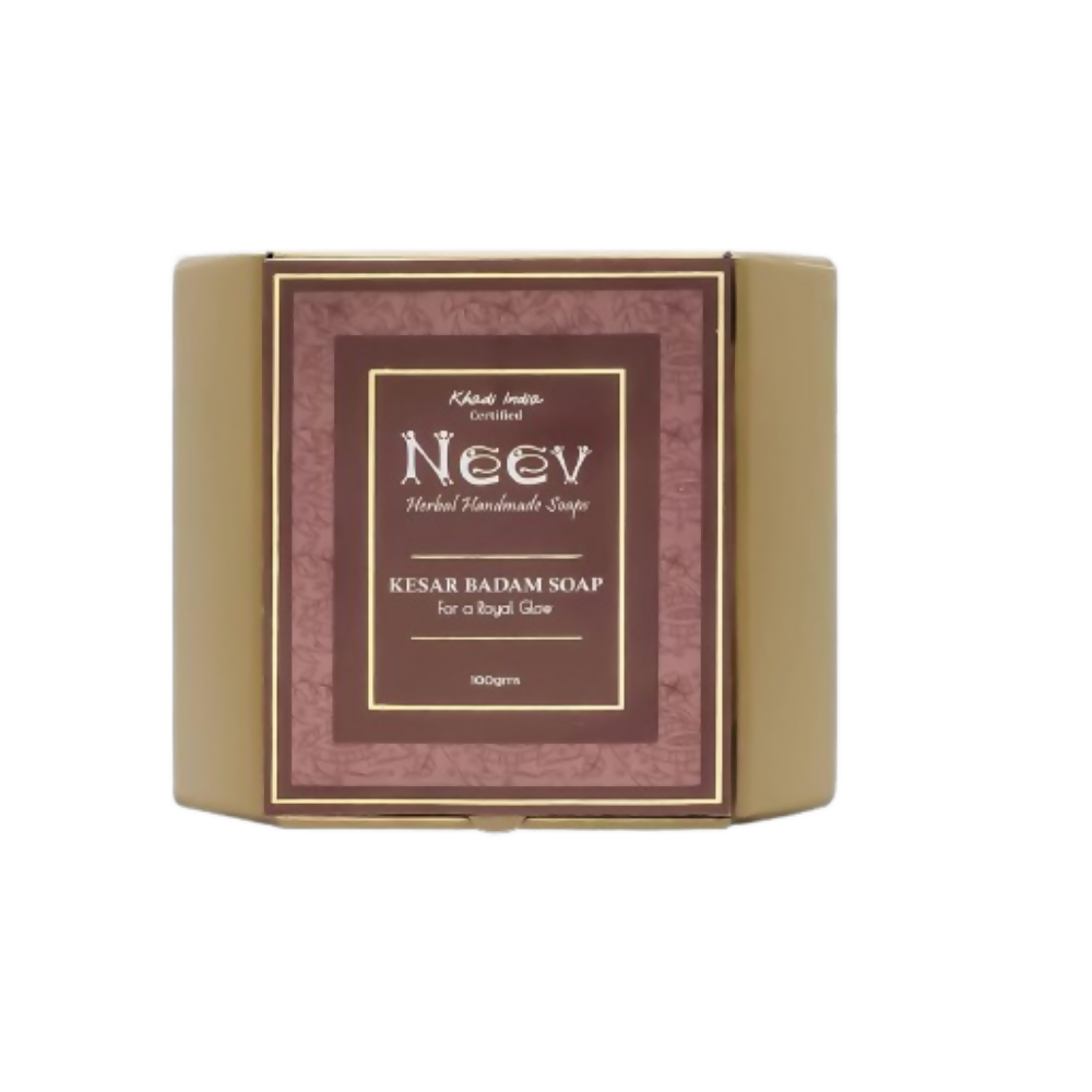 Neev Herbal Handmade Soap Kesar Badam Soap For A Royal Glow