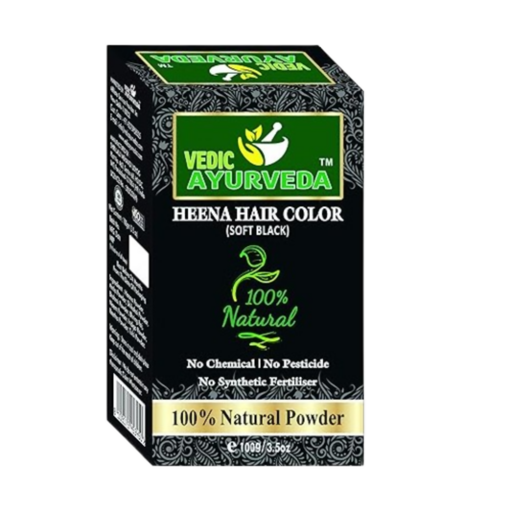 VedicAyurveda Natural Henna hair color Soft Black  Grab2Buy VedicAyurveda Grab2Buy