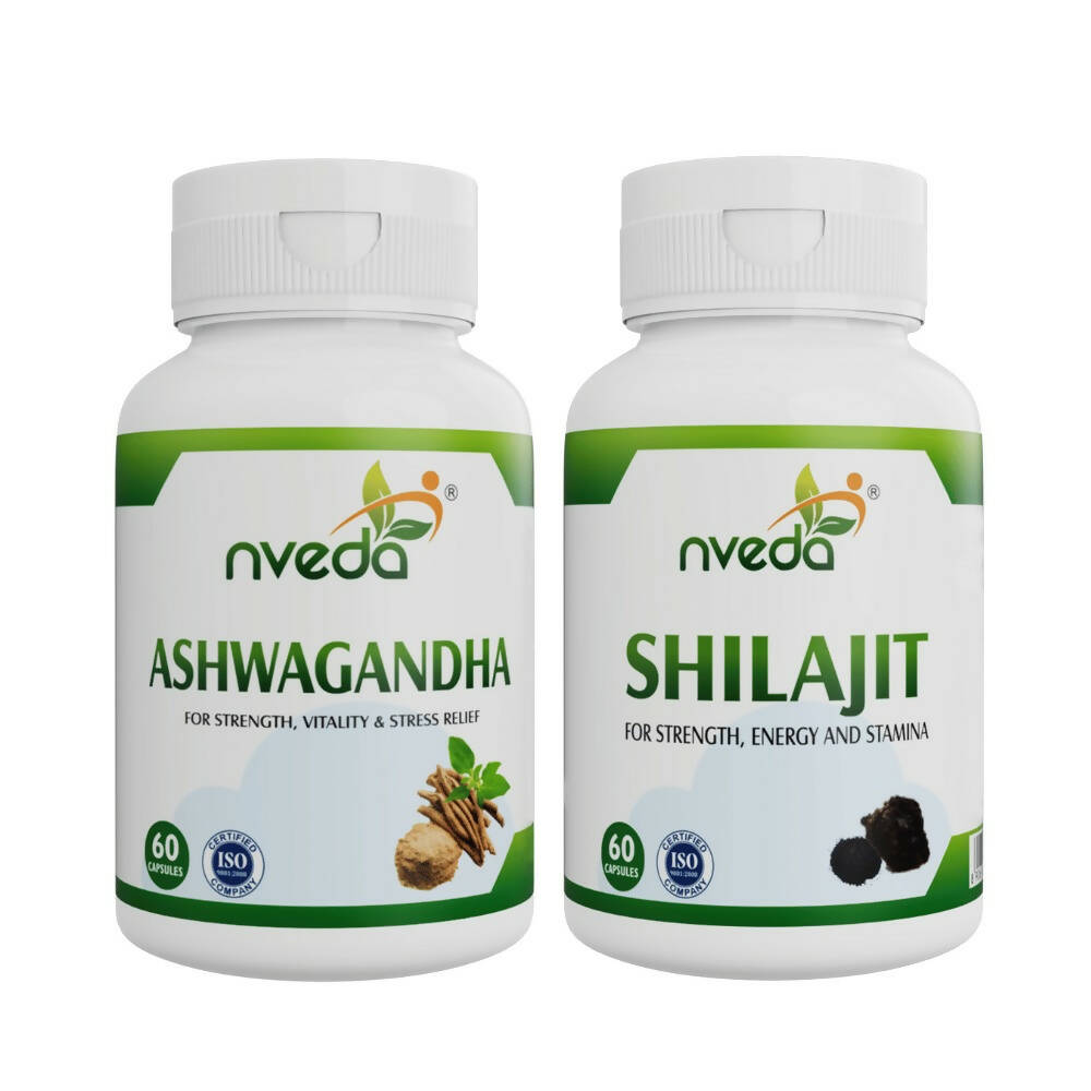 Nveda SJ Capsules and Ashwagandha Capsules Combo - Grab2buy