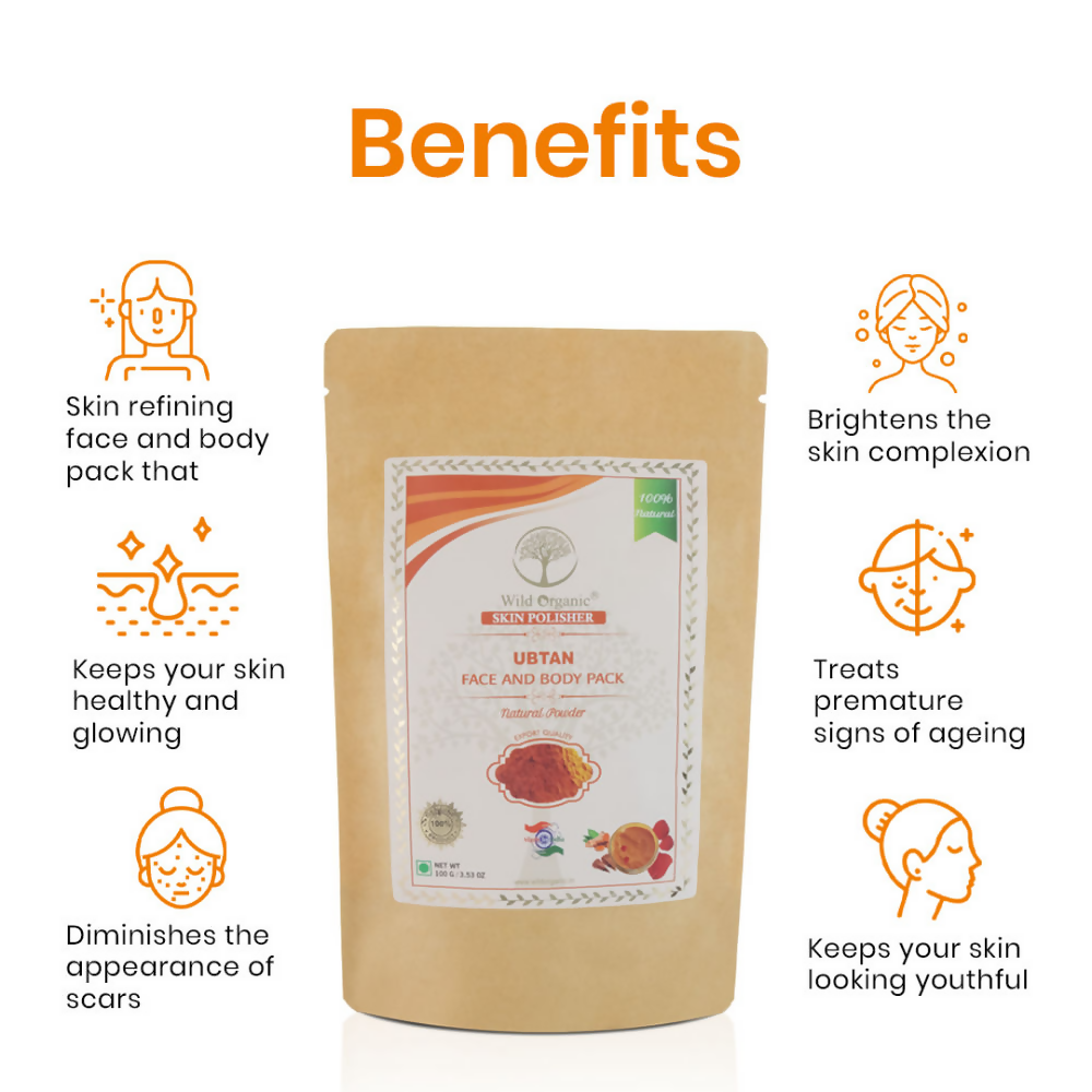 Wild Organic Ubtan Face And Body Pack Natural Powder  Grab2Buy Wild Organic Grab2Buy