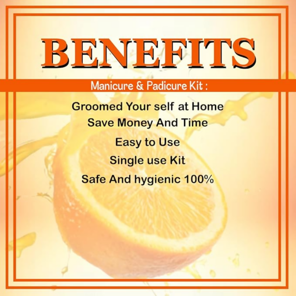 VedicAyurveda Manicure Pedicure Spa Kit Orange Peel Oil  Grab2Buy VedicAyurveda Grab2Buy