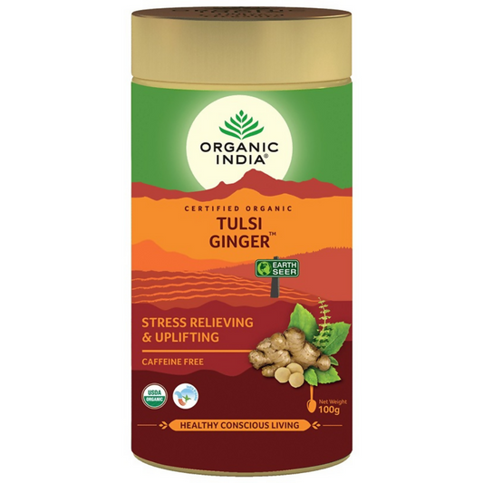 Organic India Tulsi Ginger Green Tea - Grab2buy