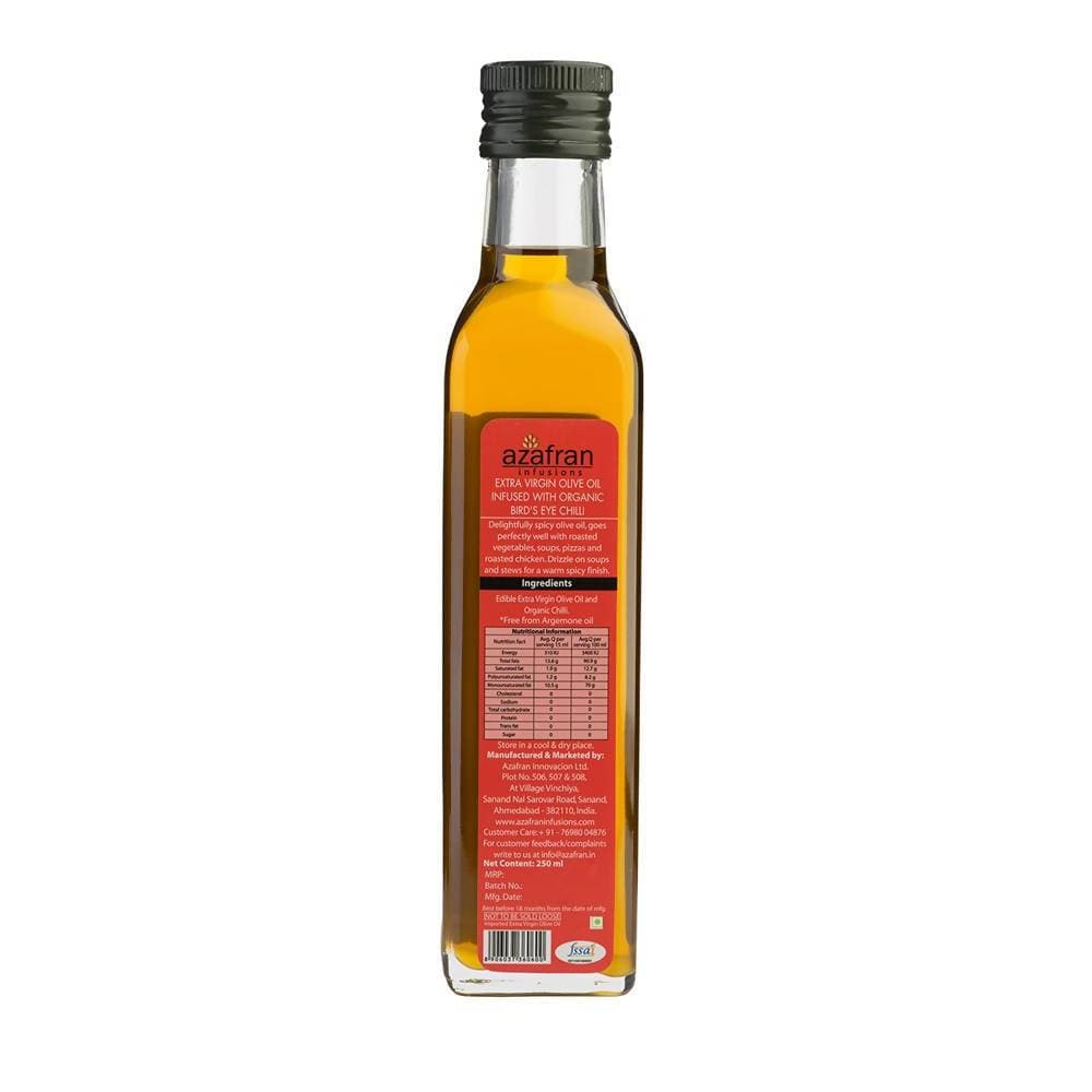 Azafran Infusions Bird’s Eye Chilli Infused Extra Virgin Olive Oil 
