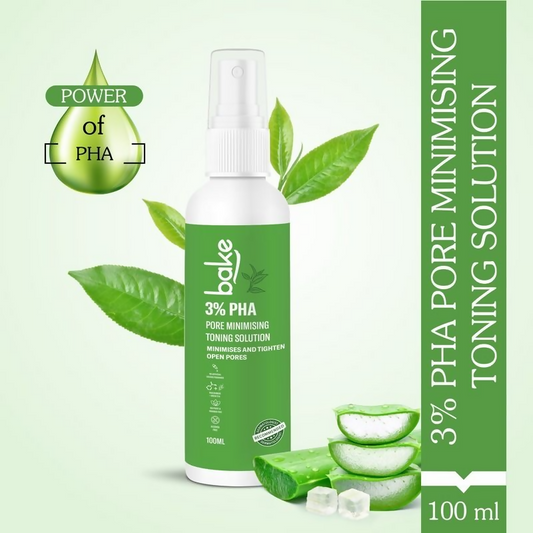 Bake 3% Pha Pore Minimising Toner With Gluconolactone & Niacinamide For Open Pores & Acne  Grab2Buy Bake Grab2Buy