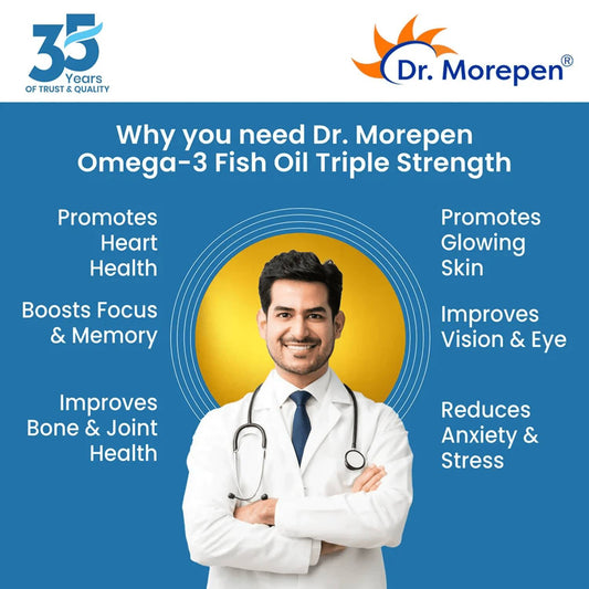 Dr. Morepen Multivitamin Women Tablets and Omega 3 Deep Sea Fish Oil Softgels Combo - Grab2buy