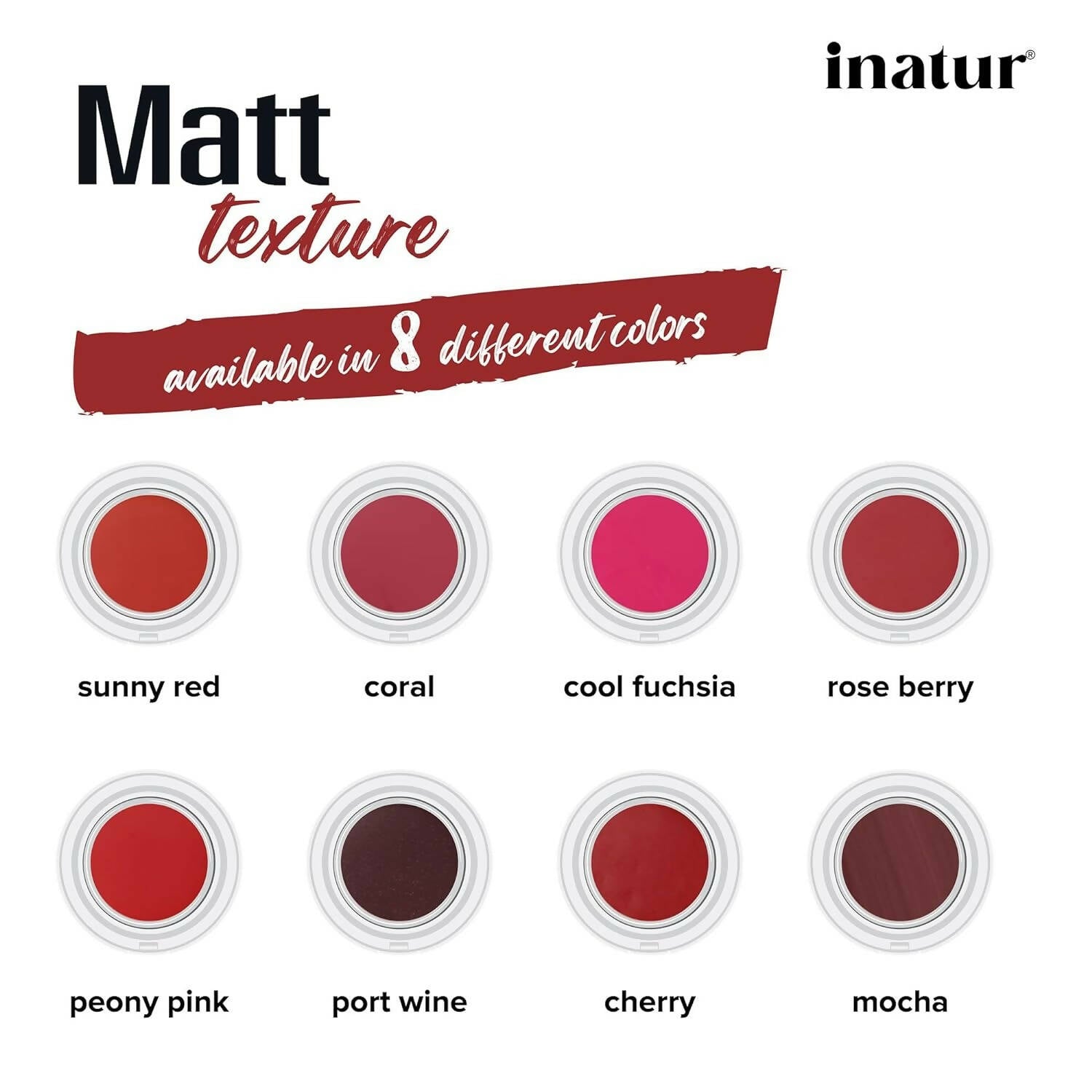Inatur Lip and Cheek Tint Sunny Red 