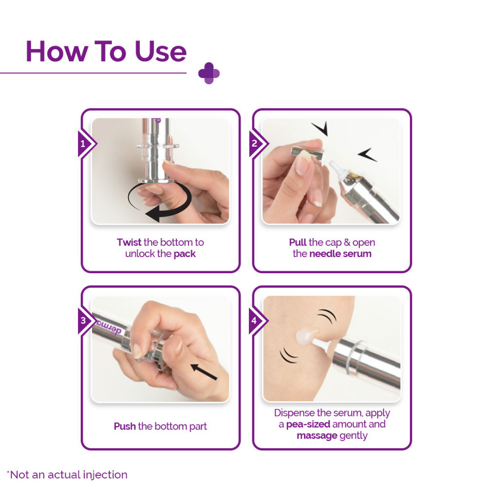 The Derma Co 50000 PPM Vitamin C Microneedle Face Serum Shot for Bright & Glowing Skin  Grab2Buy The Derma Co Grab2Buy
