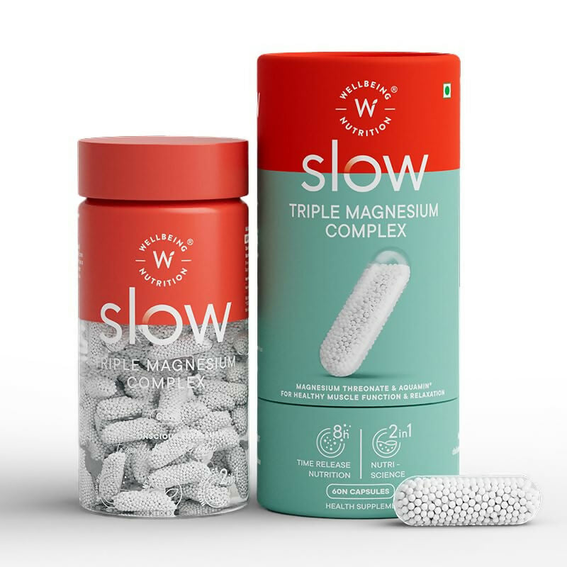 Wellbeing Nutrition Slow Triple Magnesium Complex Capsules - Grab2buy