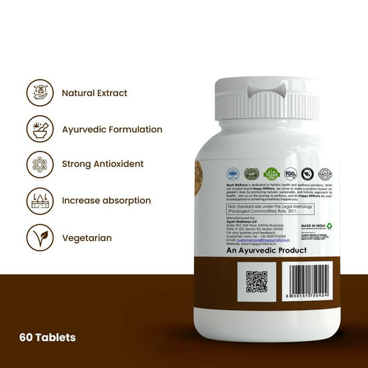 HappyMillions Shatavari Tablets 