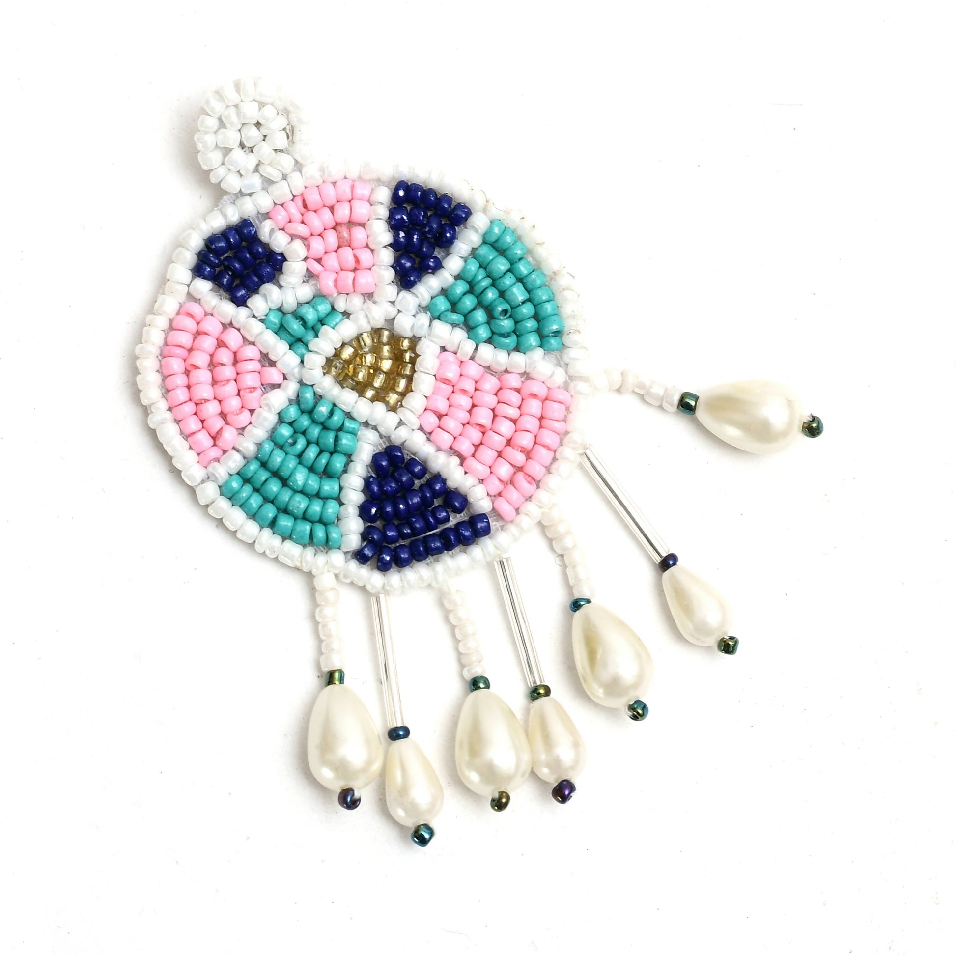 Mominos Fashion Johar Kamal Handicraft Multi Pearls Necklace with Earrings For Women - Grab2buy