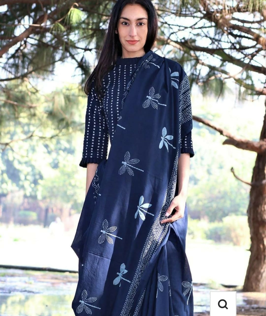 Exclusive Collection Blue Beautiful Mulmul Cotton Grab2Buy 