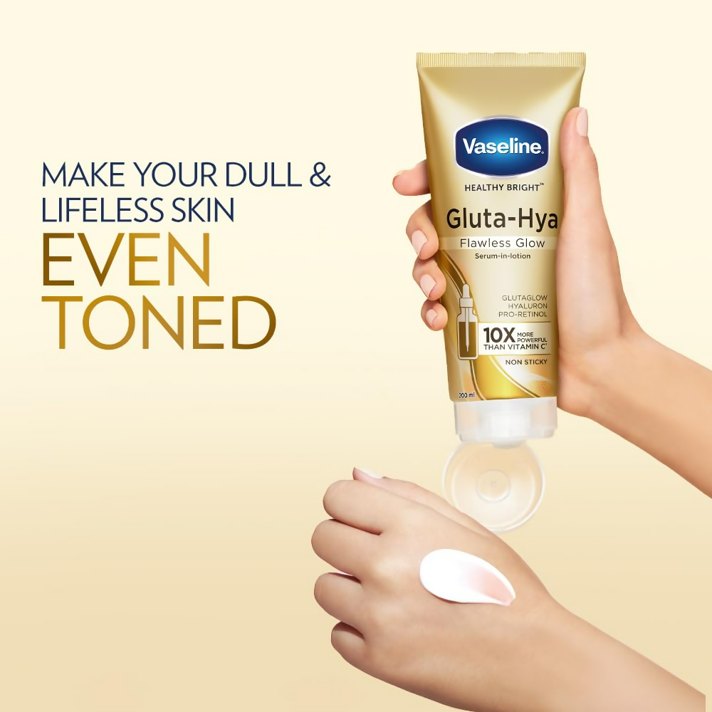 Vaseline Gluta-Hya Flawless Glow Lotion For Face & Body  Grab2Buy Vaseline Grab2Buy
