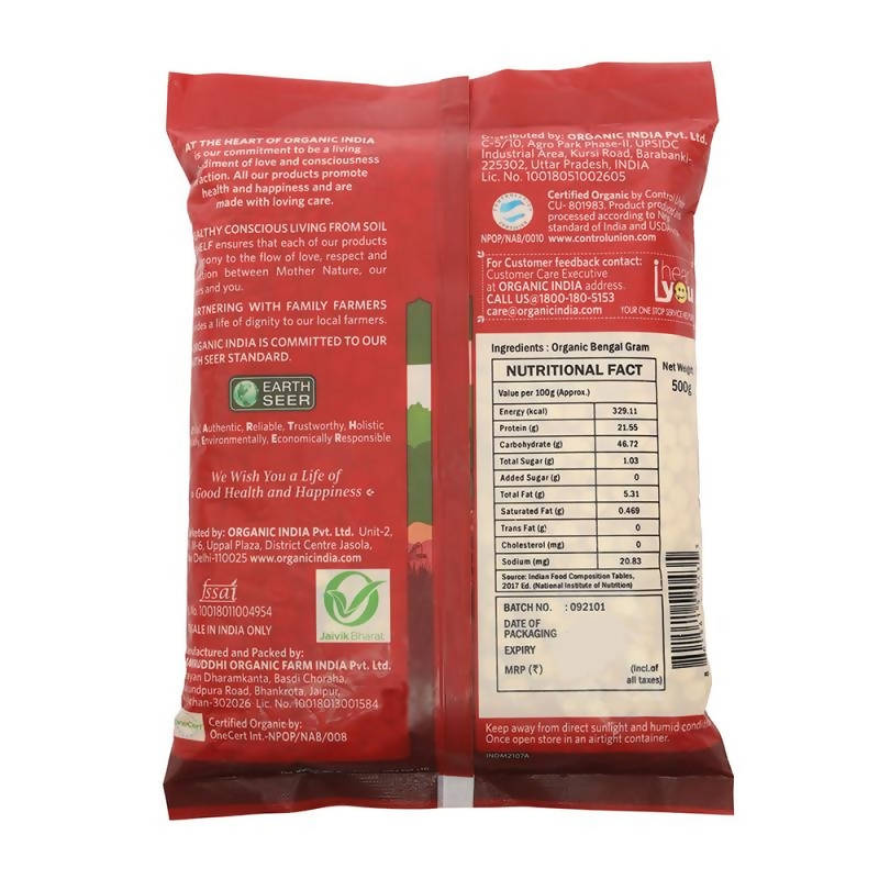 Organic India Bengal Gram (Chana dal) 