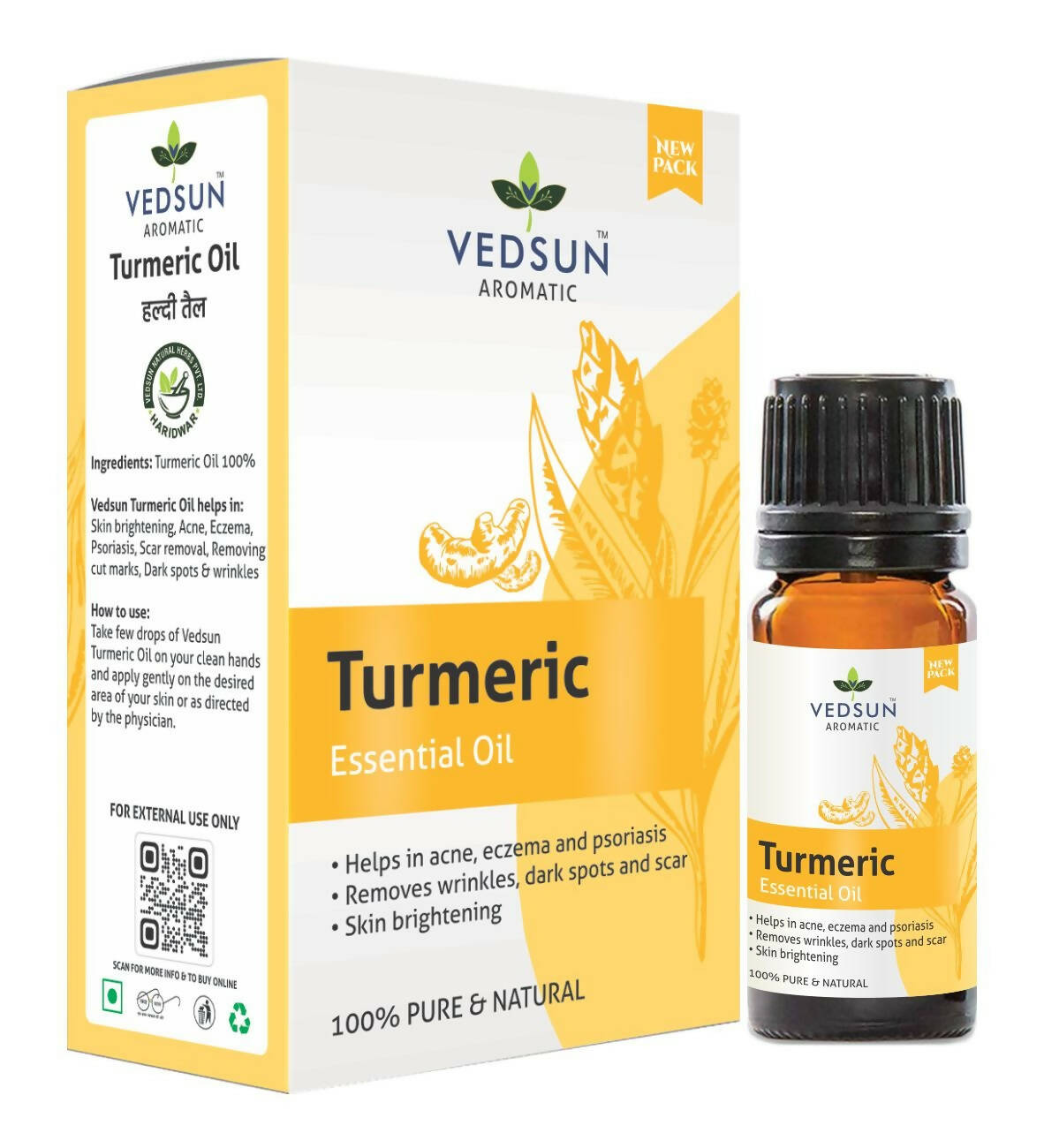 Vedsun Naturals Turmeric/Haldi Oil Pure & Organic for Skin 