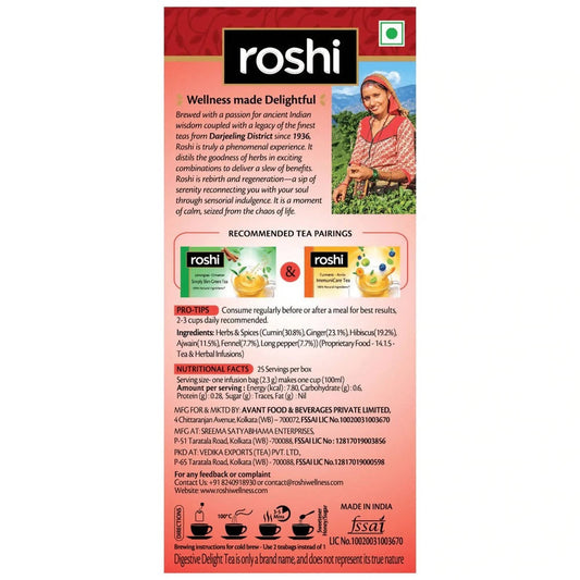 Roshi Ginger - Hibiscus Digestive Delight Tea - Grab2buy