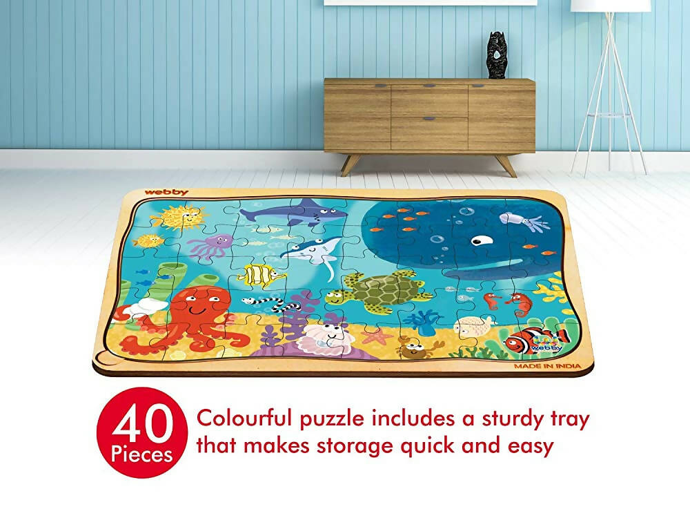 Webby Underwater Animals Jigsaw Puzzle - 40 Pcs  Grab2Buy Webby Grab2Buy