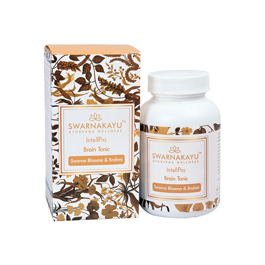 Swarnakayu Intellpro Brain Tonic Tablets With Swarna Bhasma & Brahmi 