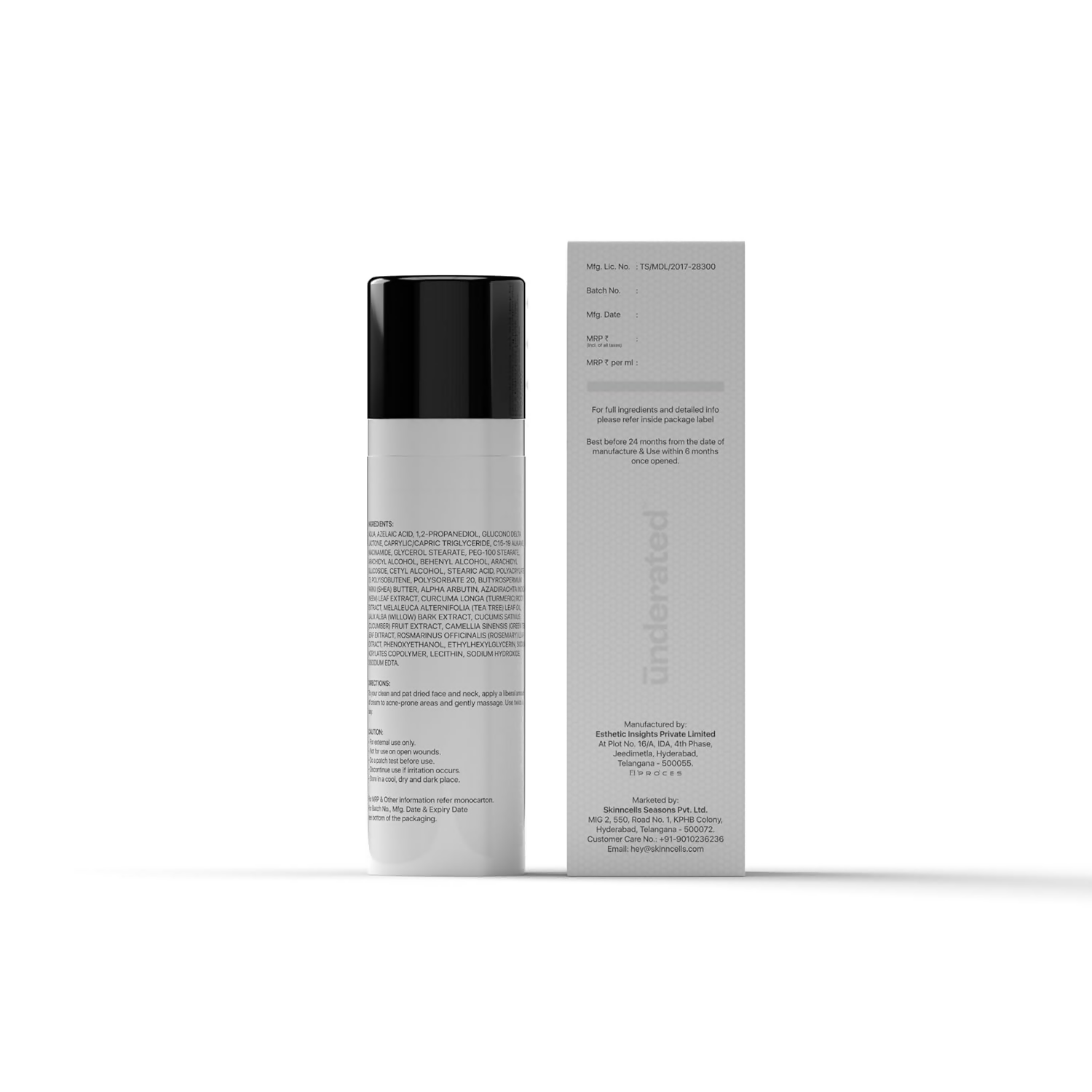 Underated Azelaic Acid 9% Gdl 5% Niacinamide 4% Cream Powered With Neem And Turmeric  Grab2Buy Underated Grab2Buy