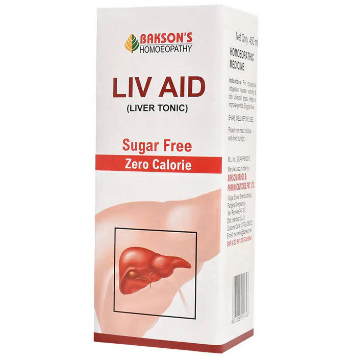 Bakson's Homeopathy Liv Aid Liver Tonic Sugar Free 