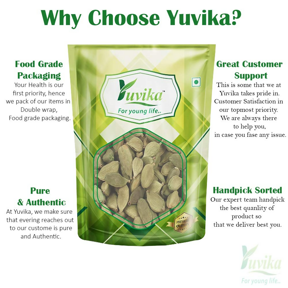 Yuvika Elaichi Choti - Elettaria Cardamomum - Green Cardamom Small  Grab2Buy Yuvika Grab2Buy