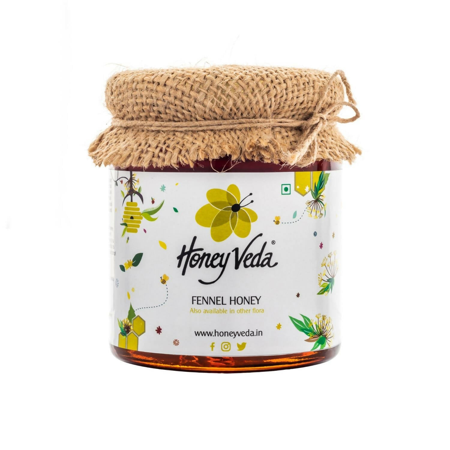 HoneyVeda Premium Raw Fennel Honey - Grab2buy