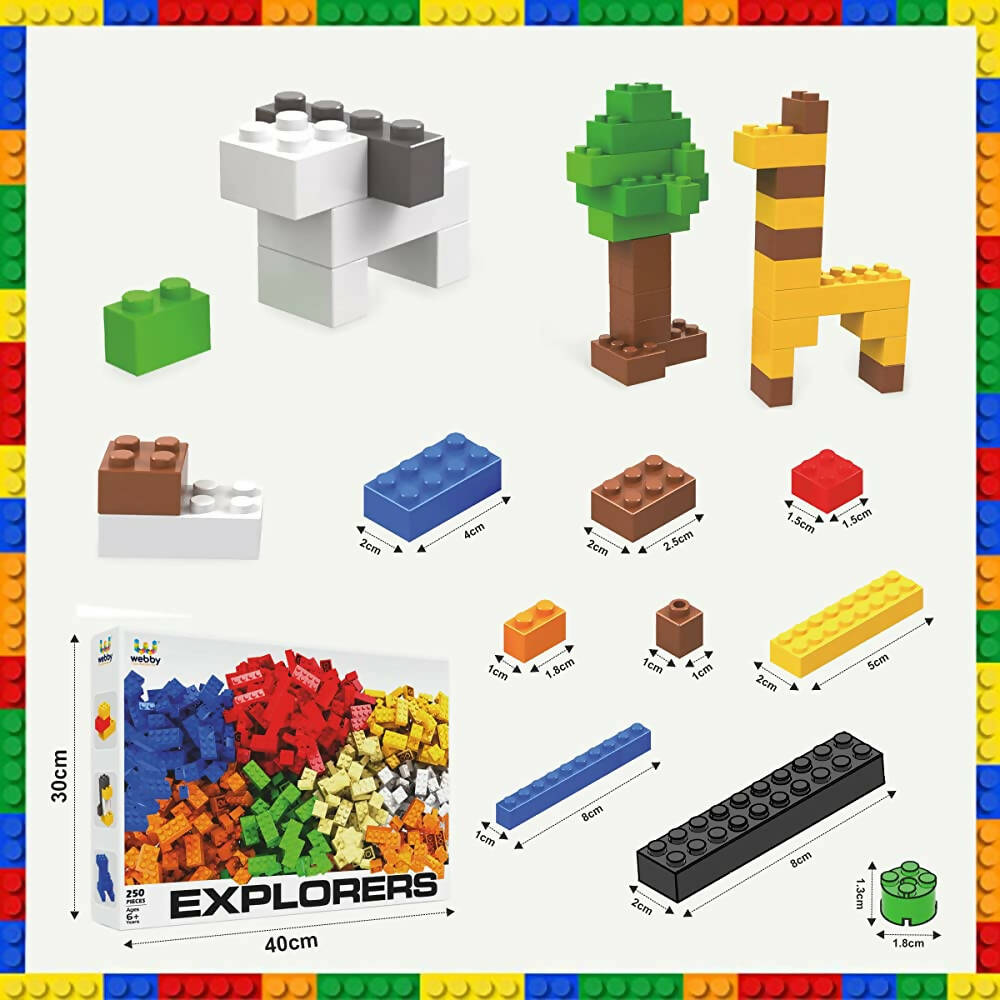 Webby Building Blocks Construction Set- 500 Pcs  Grab2Buy Webby Grab2Buy
