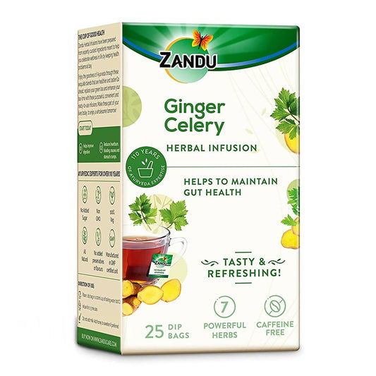 Zandu Ginger Celery Herbal Infusion Tea  Grab2Buy Zandu Grab2Buy