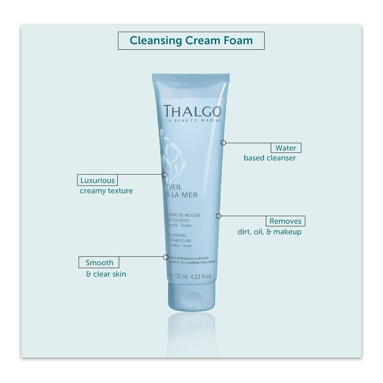 Thalgo Cleansing Cream Foam - Cream-to-Foam Face Cleanser  Grab2Buy Thalgo Grab2Buy