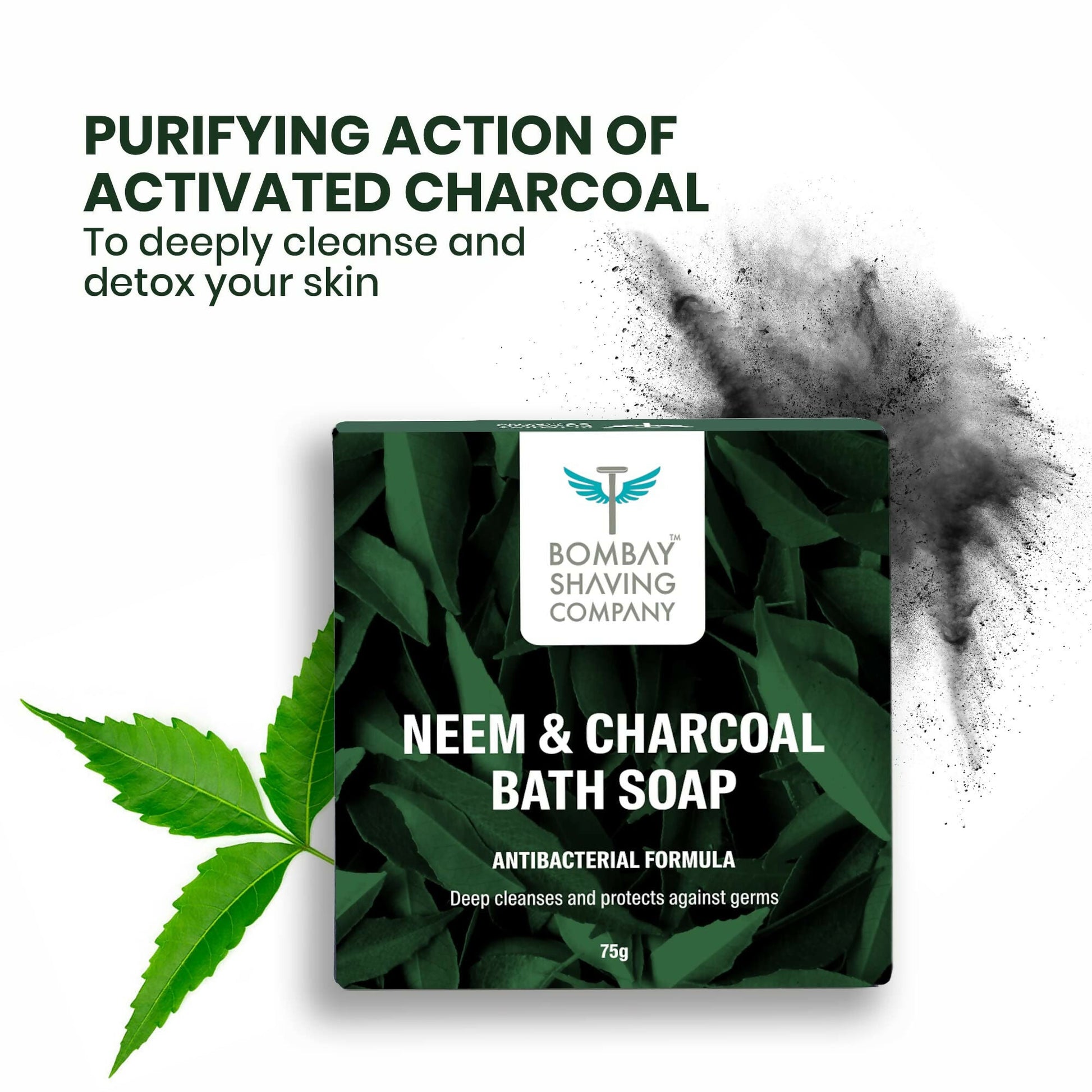 Bombay Shaving Company Charcoal and Neem Bath Soap for Men  Grab2Buy Bombay Shaving Company Grab2Buy