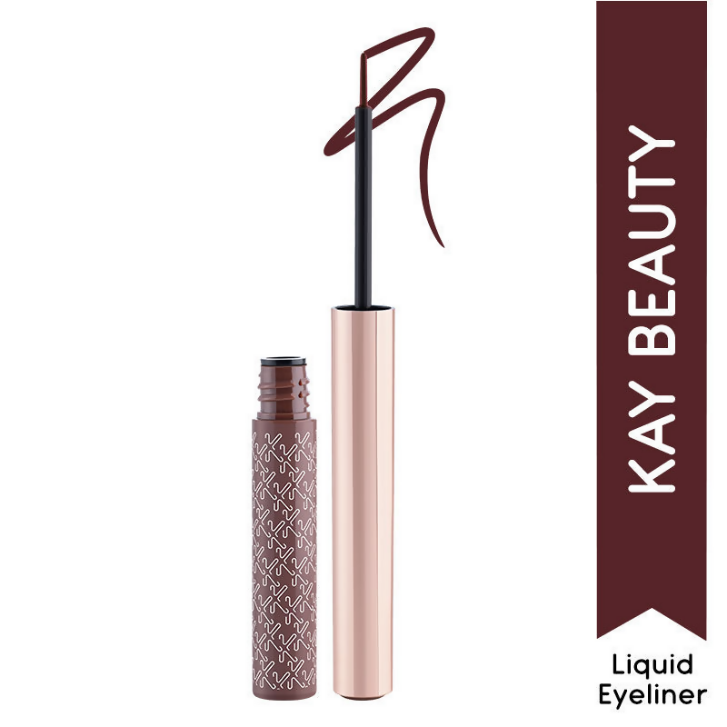 Kay Beauty By Katrina Kaif Quick Dry Liquid Eyeliner - Sizzling MochaIndigo 