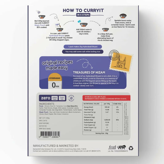 CURRYiT Instant Hyderabadi Biryani Premium Cooking Paste - Grab2buy