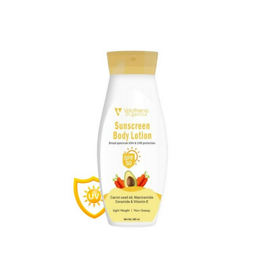 Volamena Sunscreen Body Lotion With Carrot Seed Oil Protects From UVA & UVB  Grab2Buy Volamena Grab2Buy