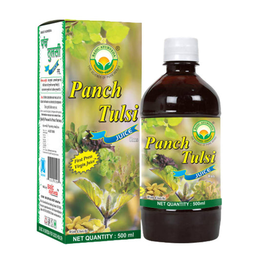 Basic Ayurveda Panch Tulsi Juice Ras  Grab2Buy Basic Ayurveda Grab2Buy