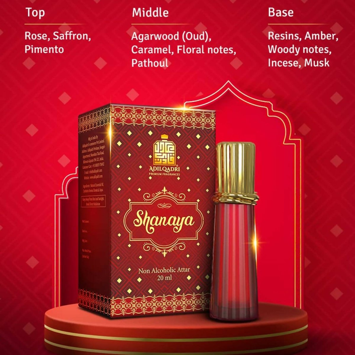 AdilQadri Shanaya Luxury Attar Perfume 