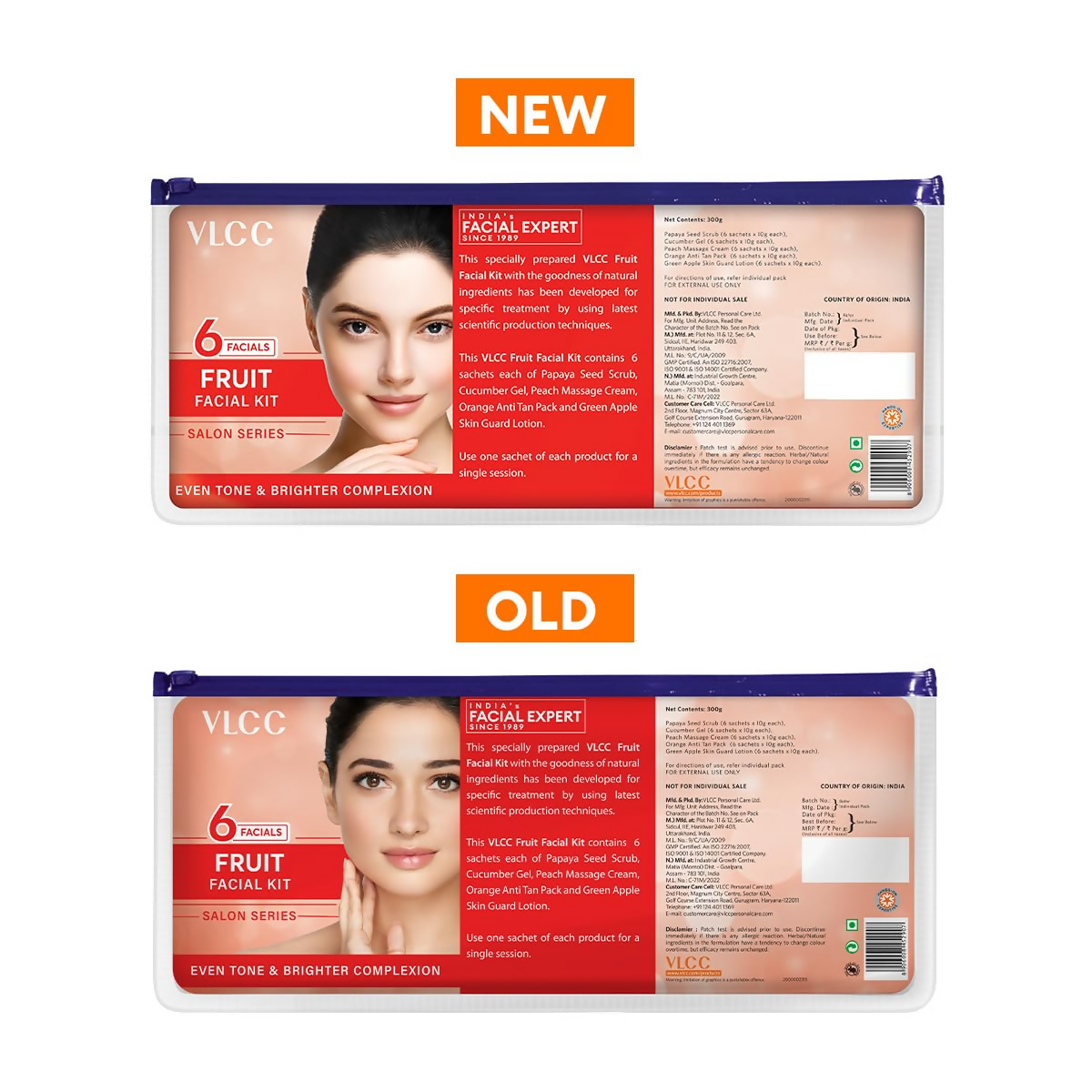 VLCC Salon Series Fruit Facial Kit - (6 Facials) For Lightens Dark Spots & Brightens Skin Tone  Grab2Buy VLCC Grab2Buy
