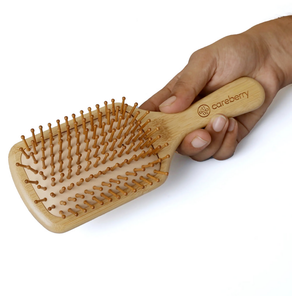 Careberry Bamboo Brilliance Paddle Hairbrush - Limited Time Offer 