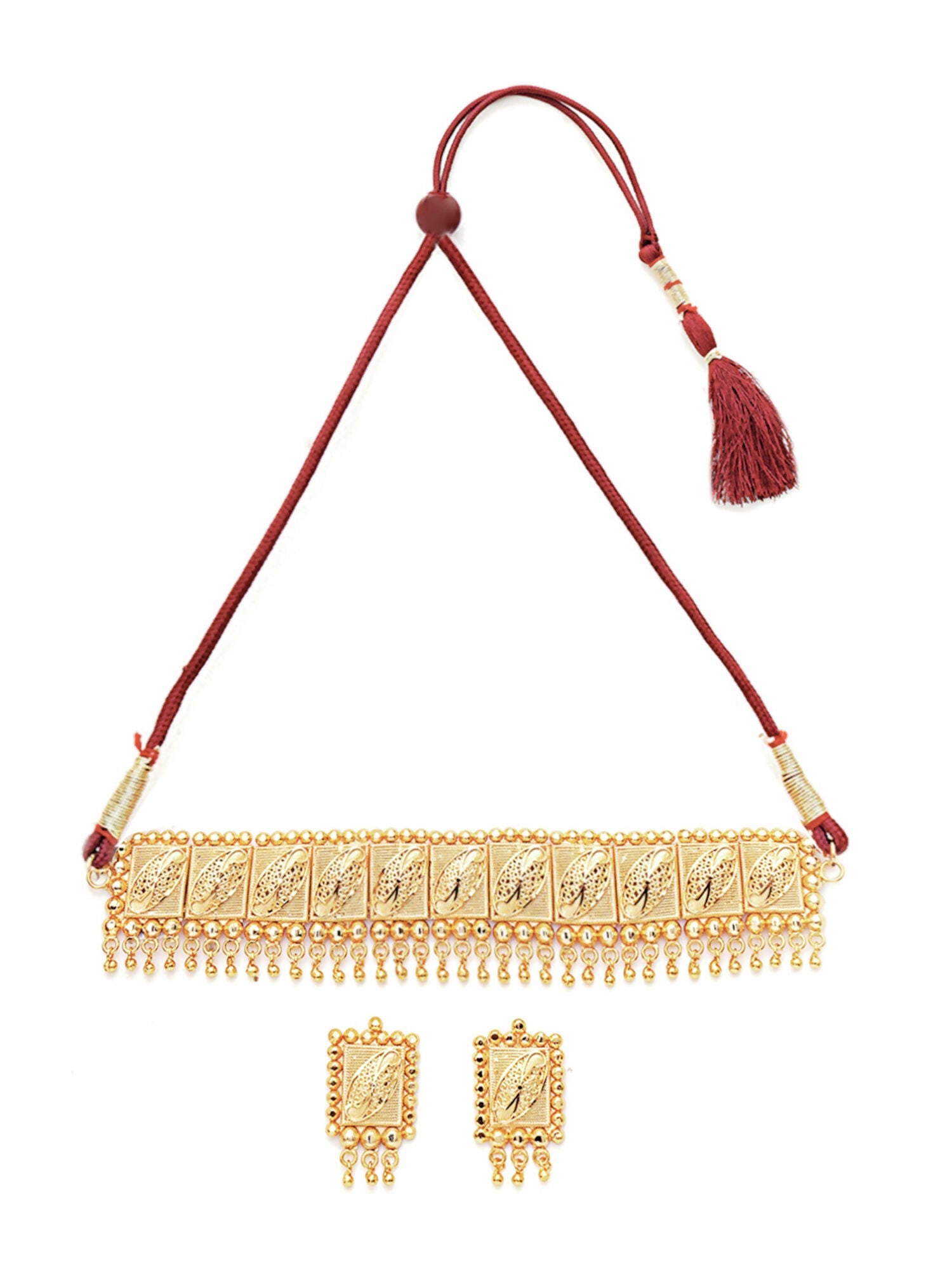 Gold plating jewellery set (Gold) - Ruby Raang - Grab2buy