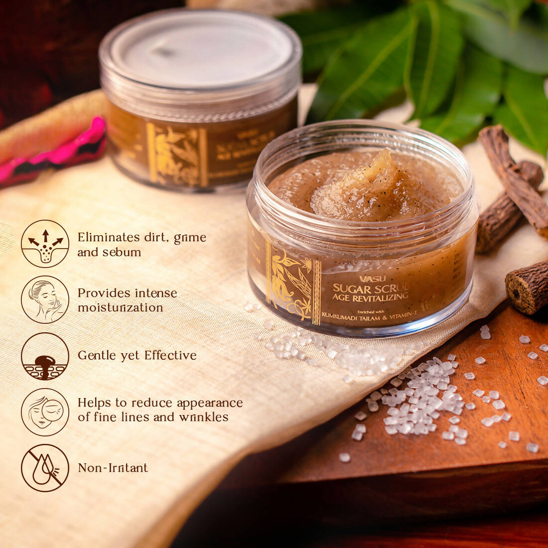 Vasu Healthcare Age Revitalizing Sugar Scrub  Grab2Buy Vasu Healthcare Grab2Buy