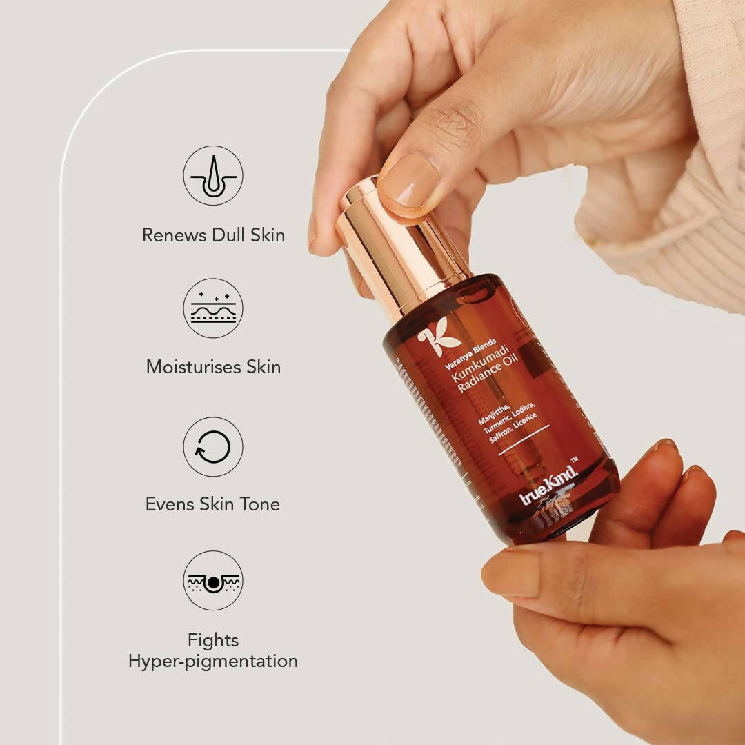 True Kind Varanya Blends Kumkumadi Radiance Facial Oil  Grab2Buy True Kind Grab2Buy