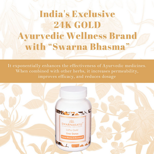 Swarnakayu LiverPro Gold Liver Detox Tablets With Swarna Bhasma & Bhumamalki 