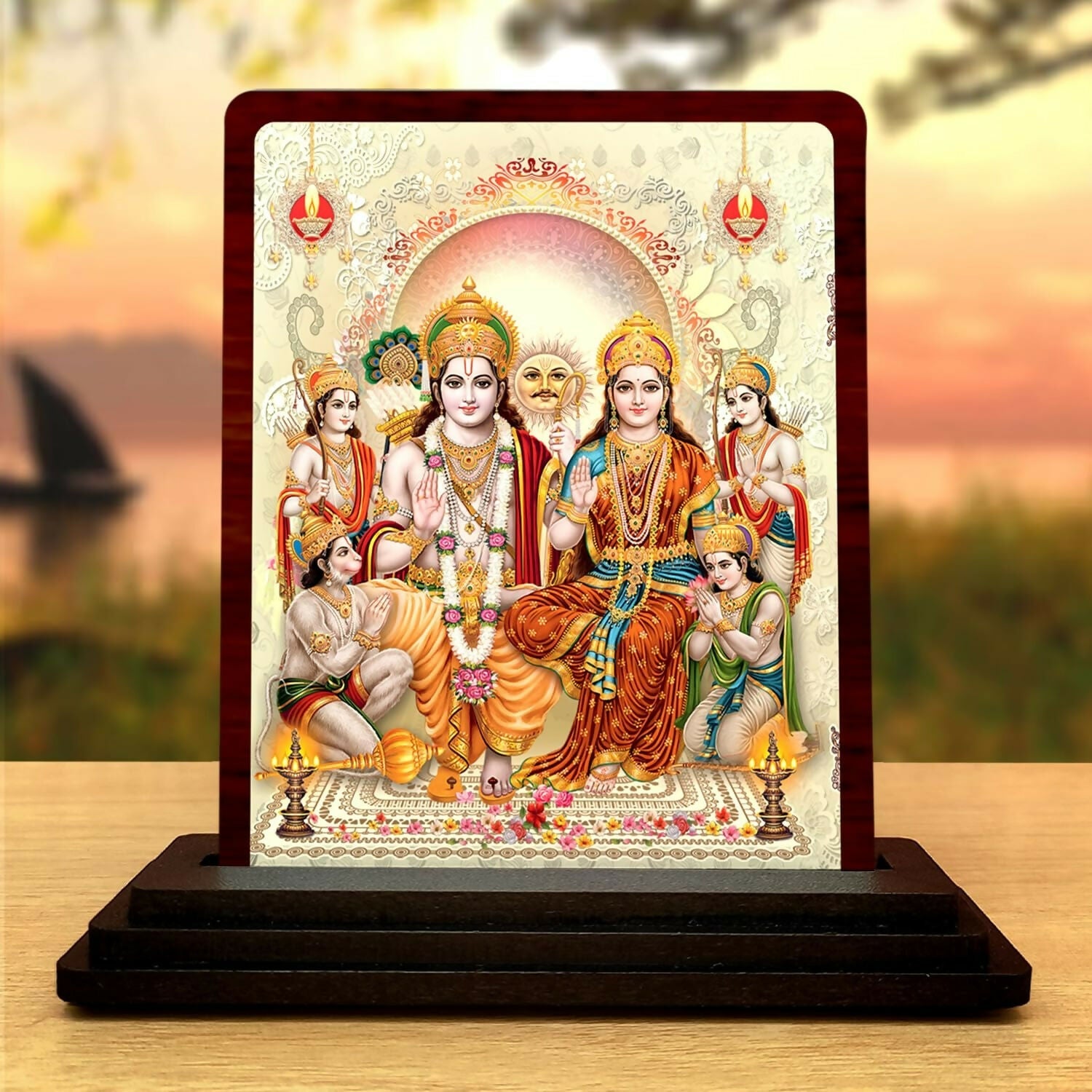Plan To Gift Ram Darbar Wooden Idol - Grab2buy