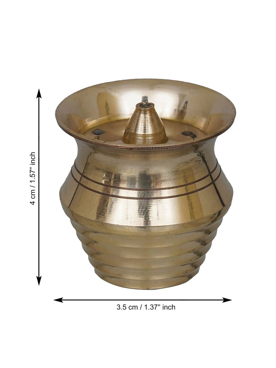 Grab2Buy Yellow Brass Incense Stick Holder 