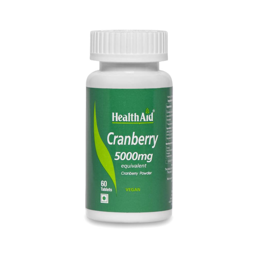 HealthAid Cranberry 5000 mg Equivalent Tablets 