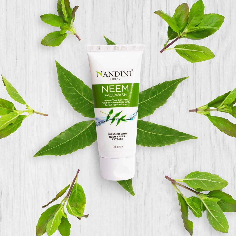 Nandini Herbal Neem Tulsi Face Wash - Grab2buy