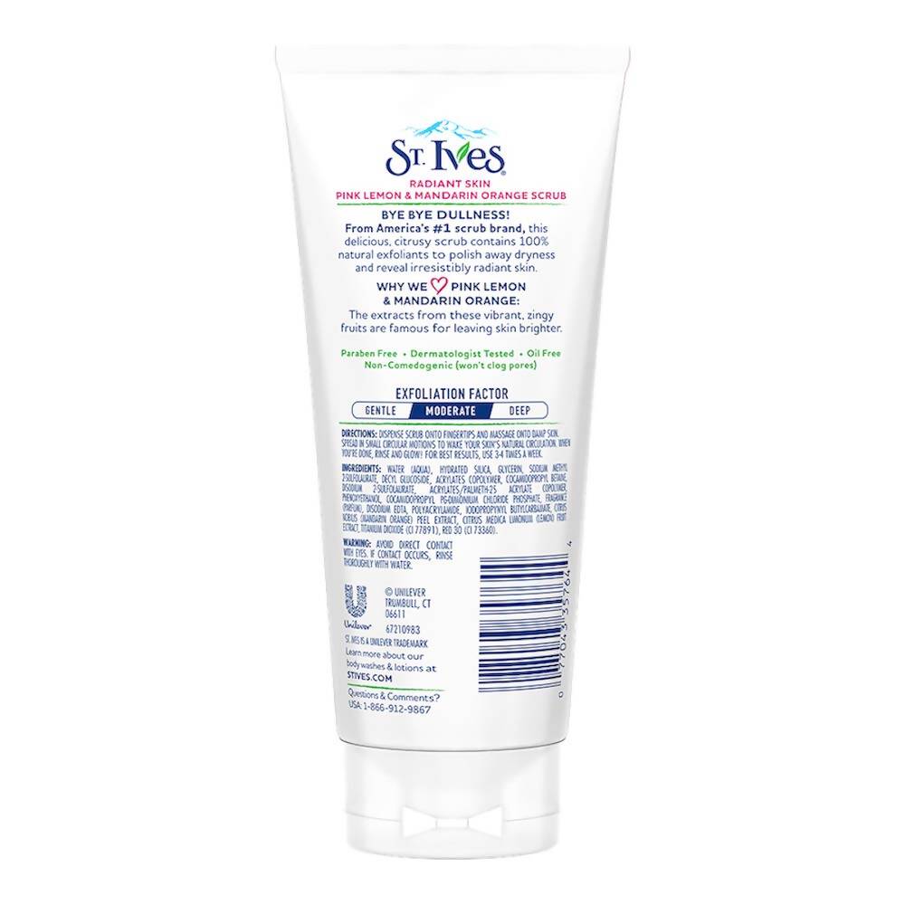 St. Ives Radiant Skin Pink Lemon and Mandarin Orange Scrub 