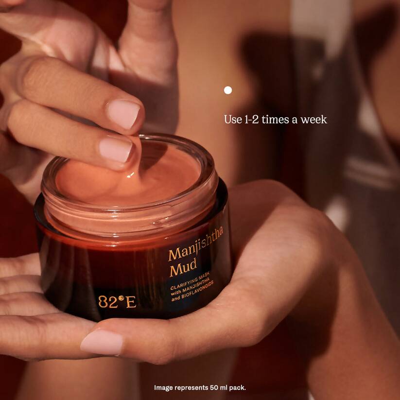 82°E By Deepika Padukone Manjishtha Mud Clarifying Mask, Cleans Pores, Removes Excess Oil 