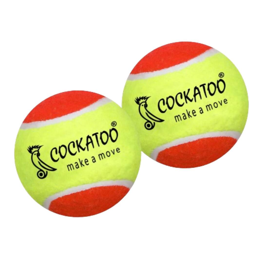 Cockatoo Rubber Cricket Tennis Ball (Pack of 2) 