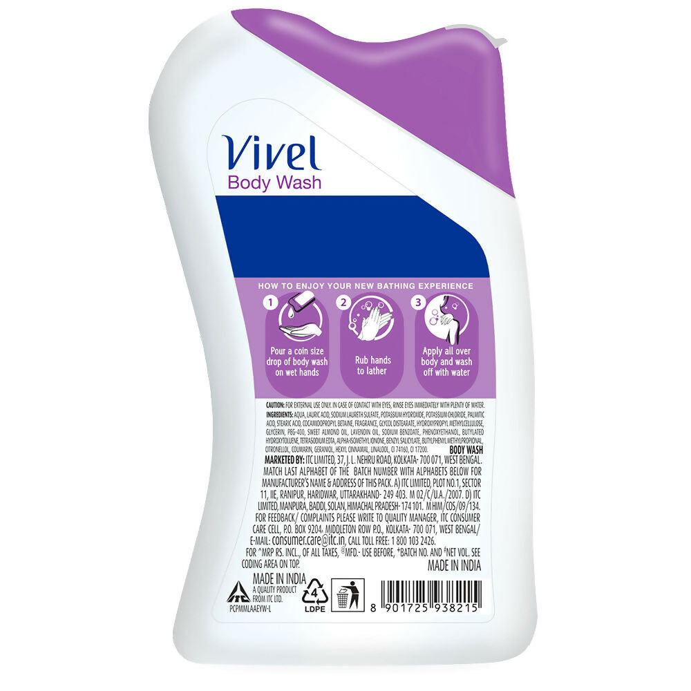 Vivel Lavender & Almond Oil Body Wash  Grab2Buy Vivel Grab2Buy