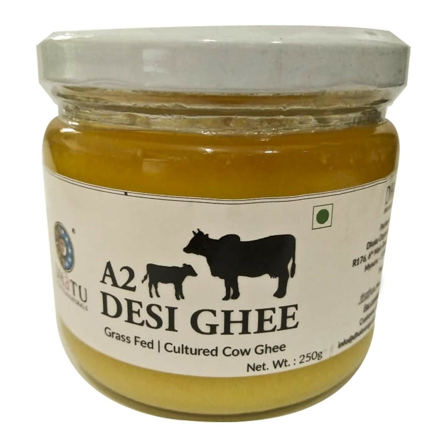 Dhatu Organics & Naturals A2 Desi Ghee | Pure and Natural Desi Cow Ghee | Traditional Curd-Churned | Grab2Buy